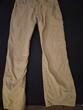 Wrangler Men's Khaki Work Chinos - Tan Brown